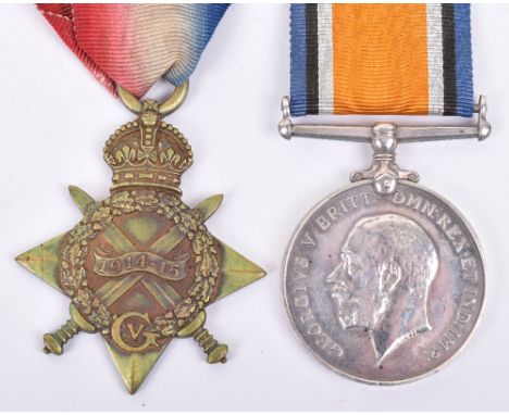 2x Great War Medals of 10th London Regiment Interest, consisting of British War medal awarded to “CAPT F STEANE” and 1914-15 