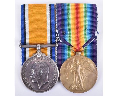 Great War Casualty Medal Pair 10th London Regiment, consisting of British War and Victory medals awarded to “420543 SJT H MAC