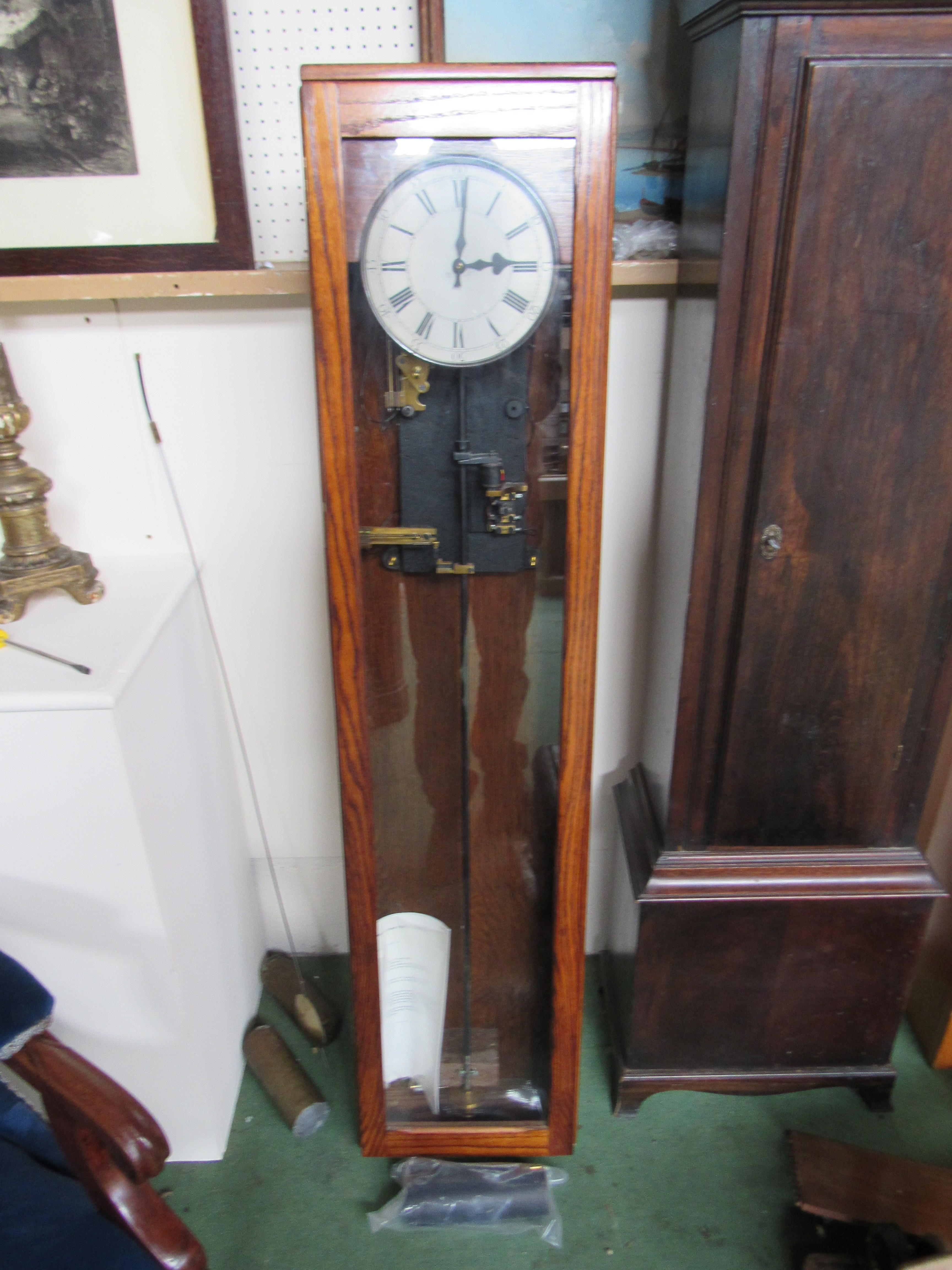 A Post Office master clock type 36 with "Hipp" toggle and 6" fitted