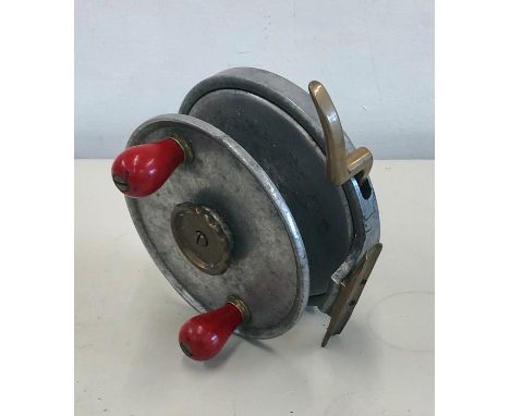 Allcock Bell vintage 6 alloy big game reel, early version with