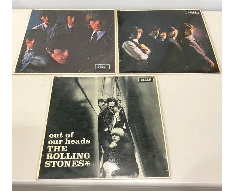 3 Rolling Stones LPs, The Rolling Stones , The Rolling Stones 2, Out of our heads 