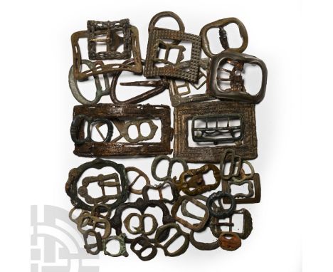 14th-19th century A.D.. Including shoe buckles, annular and double-framed types; many of these objects are published in the D