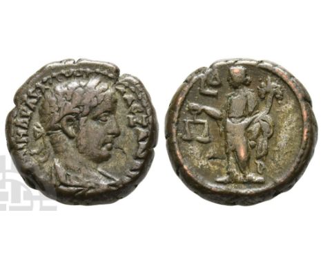 AD 222-235.. ? ??? ??? ??? ????? ?????????? ?????, laureate, draped and cuirassed bust to right, seen from rear / L ? (date),