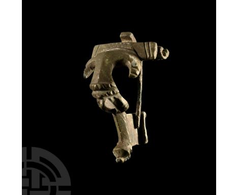1st-3rd century A.D.. Of kräftig profilierte 'anchor' type, with a broad plaque in front of the spring and pin, trumpet-type 