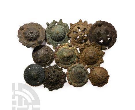 16th-19th century A.D.. Including rosette and floral types; many of these objects are published in the Detector Finds book se