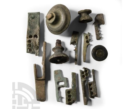 1st-4th century A.D.. Including voided key bits, discoid studs and other items; many of these objects are published in the De