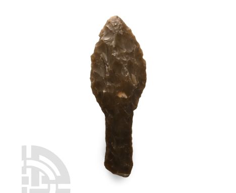 Late Neolithic Period, circa 2000-1700 B.C.. With leaf-shaped two-edged blade and stub hilt. Cf. MacGregor, A. (ed.), Antiqui