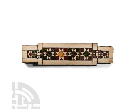 11th-13th century A.D.. Recalling workmanship similar to that found in the floor of the Sistine Chapel and other important Ro