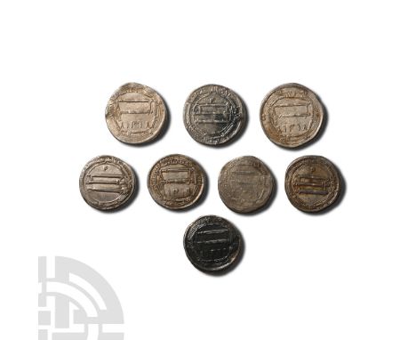 8th-12th century AD.. Ten silver Dirhams of the Abbasid dynasty.  23.40gr total (). Acquired on the UK market before 2000; Pr