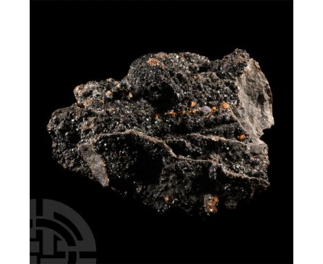 An interesting specimen displaying black, greyish black, slate-grey and toffee-brown colours, collection number 125.  1.08 kg