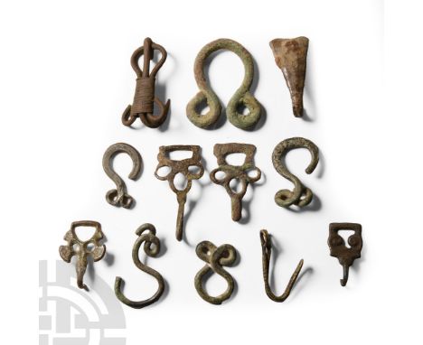 16th century A.D.. Including hooked tags and loops in a variety of styles; many of these objects are published in the Detecto
