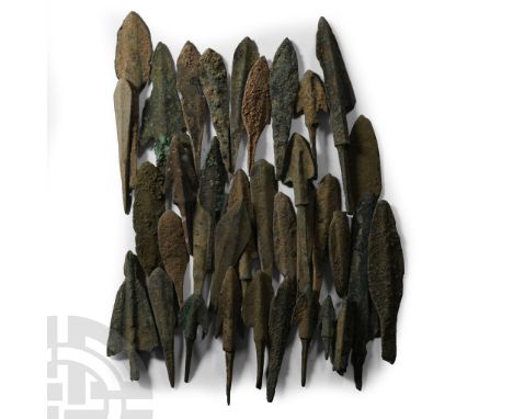 Circa late 2nd millennium-6th century B.C.. Including leaf-shaped, barbed and other types. Cf. Muscarella, O.W., Bronze and I