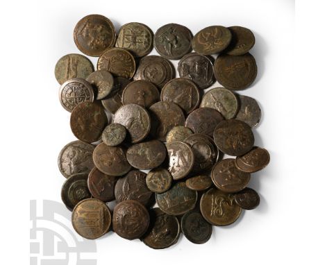 18th-20th century A.D.. Including types with heraldic animals, initials, heater shields and others; many of these objects are