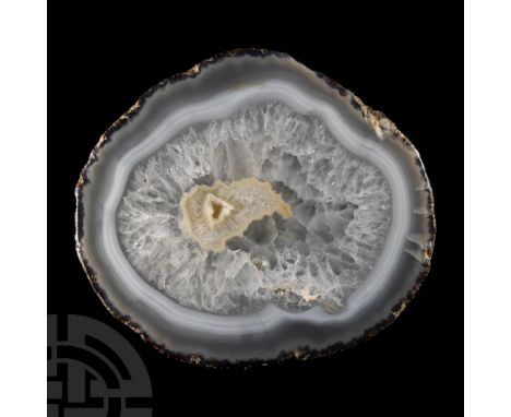 Large specimen with light blue, white, colourless and pale blue crystals, collection number 246.  2 kg total, 16 cm (6 1/4 in