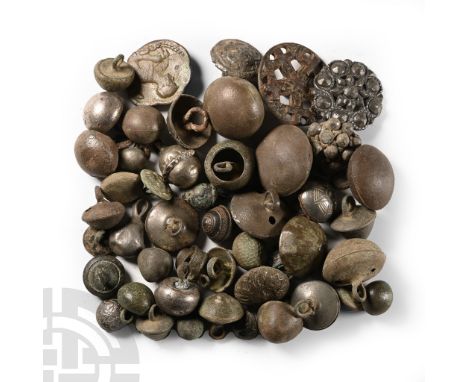 17th-19th century A.D.. Including fluted dome, hollow, two-piece, openwork disc and other types; many of these objects are pu