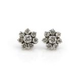 Paar Diamant-Ohrstecker