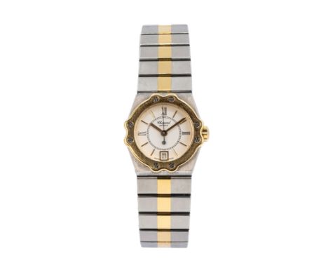 Chopard St. MoritzJahr 1991, Quarzwerk, Gehäuse-Nr. 38296 | Ref.-Nr. 8024, Gehäuse Stahl/Gelbgold, Durchmesser 24 mm, Origina