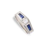 Diamantring im Art déco Stil