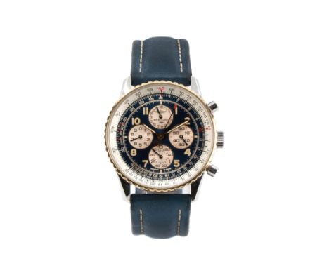 Breitling Navitimer Airborne ChronographAutomatik, Gehäuse-Nr. 0848 | Ref.-Nr. 33030, Gehäuse Stahl, Lünette Gelbgold, Durchm
