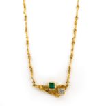 Lapponia Diamant-Smaragd-Collier