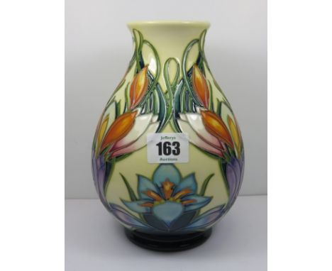 MOORCROFT, Philip Gibson signed floral design vase, dated 2004, 7.5" height