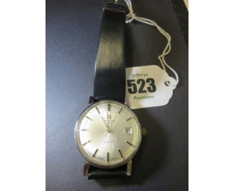 GENT'S TISSOT WRIST WATCH, Tissot Seastar vintage wrist watch on black leather strap