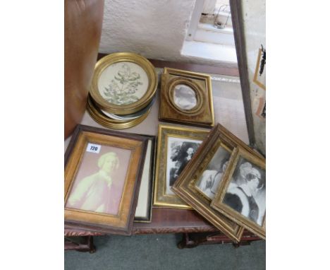 WEST COUNTRY INTEREST, collection of portrait prints relating to West Country families, also 2 oval picture frames and other 