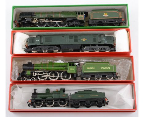 00 gauge locomotives, including Great Western no 2516,"Sir Robert Turnbull", no 45540, Hornby Dublo "City of Leicester", no 4