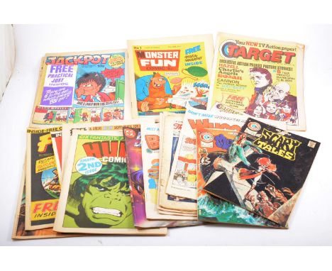 Collection of 1970s and 1980s comics; including Buddy no.1, Fury no.1 to no.3, Target no.1, Monster Fun comic no.1, Jackpot n