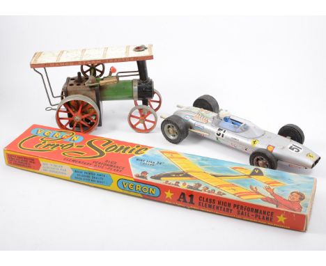 Veron Cirro-Sonic high performance elementary sail-plane kit, Mamod live steam showmans engine, battery operated Volkswagen B