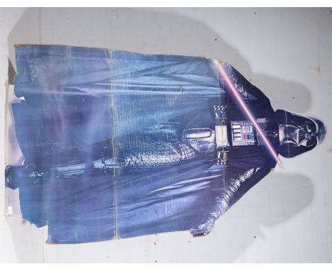 Star Wars point of sale shop advertising card figure of Darth Vader, life size, light damage, c1983. 