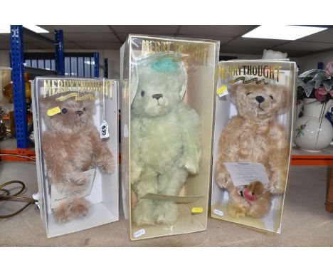 THREE BOXED LIMITED EDITION MERRYTHOUGHT TEDDY BEARS, Merrythought for Compton &amp; Woodhouse 'Barney' The Official Barnardo
