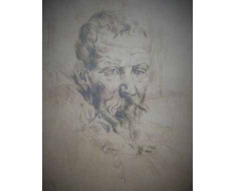 After VAN DYCK, Portrait of a Gentleman, etching, framed and glazed. 16.5 x 20.5 cm overall.
