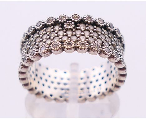 A Pandora ring. Ring size O/P.