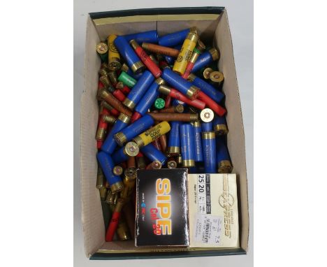 Quantity of .410 and 16 bore shotgun ammunition, and two boxes of 25 20 bore shotgun cartridges (shotgun certificate required