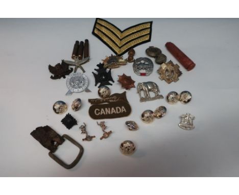 Selection of various assorted British, Russian and other military cap badges, including some Stabrite examples, polished meda