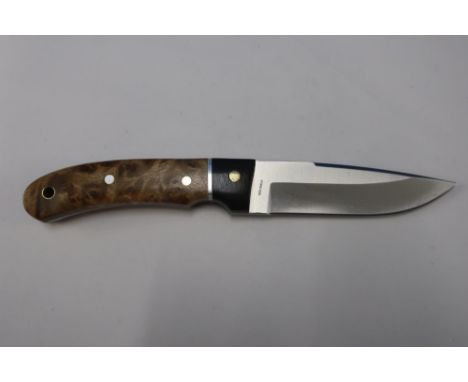 Boxed as new Whitby Knives hunting knife with 4 1/4 inch blade and sheath 