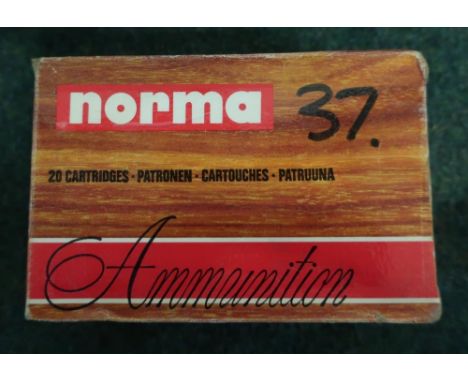 Thirty seven rounds of Norma 7x57 rifle ammunition (section one certificate required) 