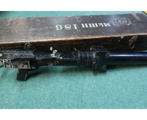 Cased Thornton Picard Co. Ltd of Altrincham c.WWI spy camera gun in the form of a Lewis Machine Gun MKIII.H, in original fitt