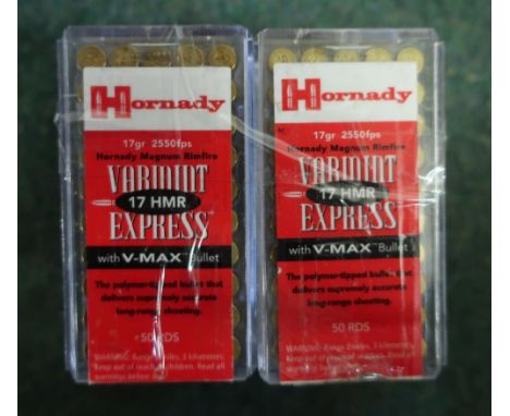 Two hundred rounds of .17 HMR rifle ammunition (section one certificate required) 