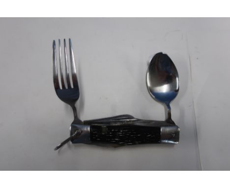 As new function knife with spoon and fork 