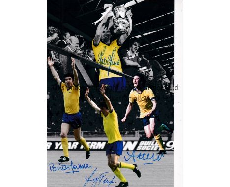 ARSENAL      Autographed 12 x 8 colorized photo montage relating to the Gunners 3-2 victory over Man United in the 1979 FA Cu