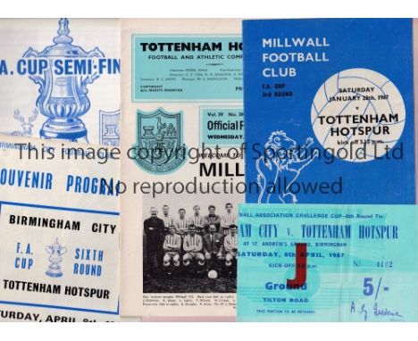 1967 FA CUP / TOTTENHAM HOTSPUR       Programmes for all 8 matches of the 1967 Cup run including a ticket for the away match 