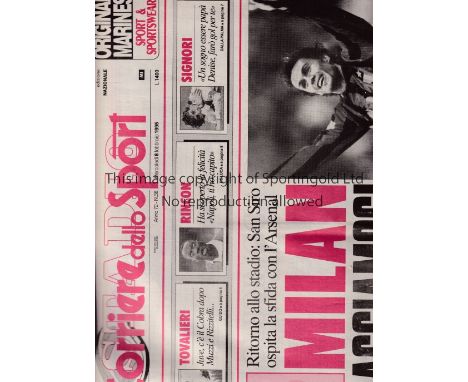 ARSENAL      Six newspapers relating to away matches v Benfica 91/2 European Cup, Gazeta Dos Desportos 23/10/1991 and Bola 24