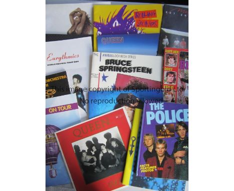 MUSIC MEMORABILIA      Thirteen items including concert programmes for Queen, Rolling Stones, Prince, Tina Turner, Ultravox, 