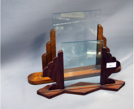 Two oak Art Deco photograph frames