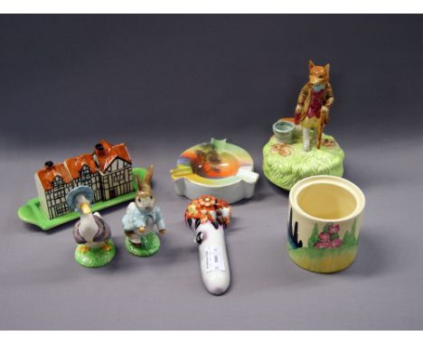 A selection of named ceramics, including Clarice Cliff, Beswick and Noritake 