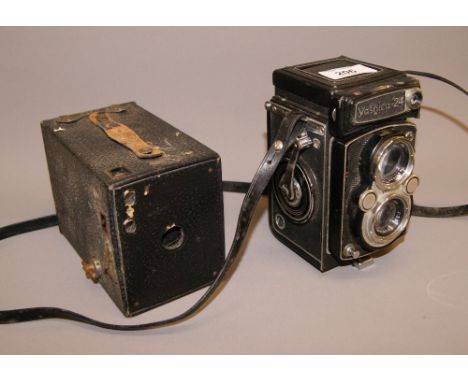 Yashica-24 camera and a Brownie Box camera