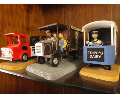 THREE BOXED ROBERT HARROP CAMBERWICK GREEN VEHICLE FIGURES COMPRISING OF CG79 MR CROCKETT IN HIS VAN, CGMB5 MICKEY MURPHY BAK