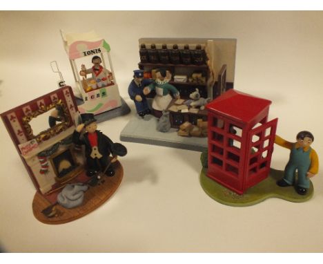 FOUR BOXED ROBERT HARROP CAMBERWICK GREEN COMPRISING OF WILLIE MUNN RINGING FOR HELP, MR ANTONIO IN HIS ICE CREAM VAN, PETER 
